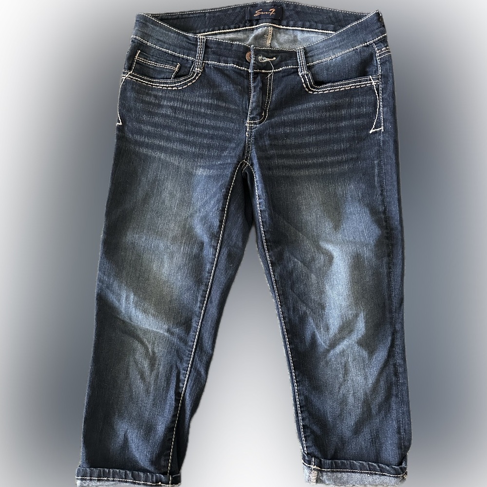 Seven7 Indigo Capri Jeans - Size 8